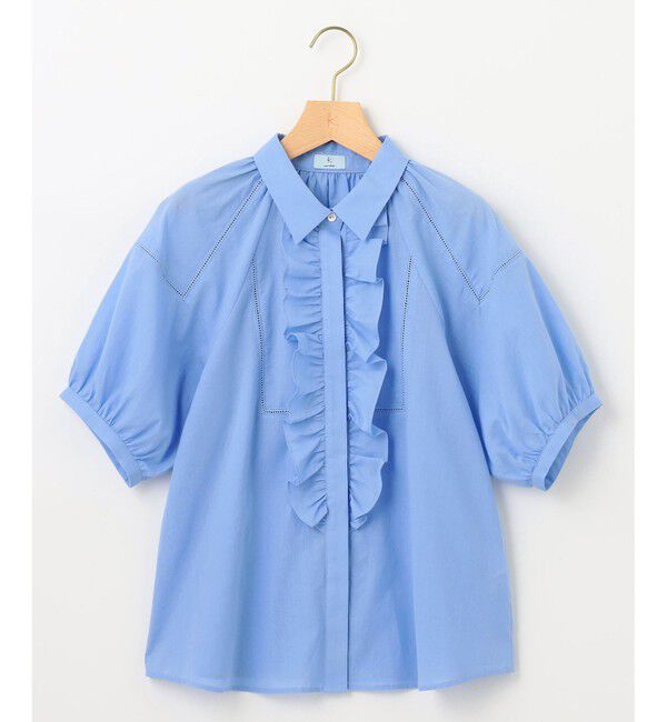 組曲「【WEB限定】ナチュラルローン フリルブラウス」|シャツ・ブラウス|