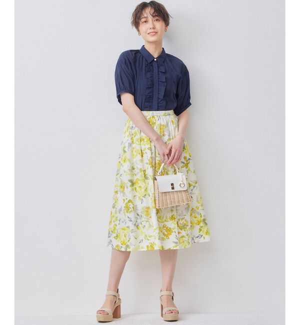 組曲「【WEB限定】ナチュラルローン フリルブラウス」|シャツ・ブラウス|