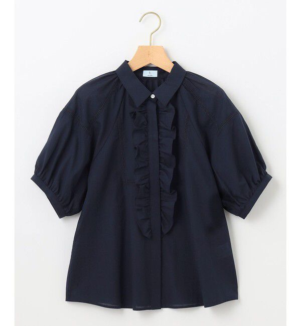 組曲「【WEB限定】ナチュラルローン フリルブラウス」|シャツ・ブラウス|