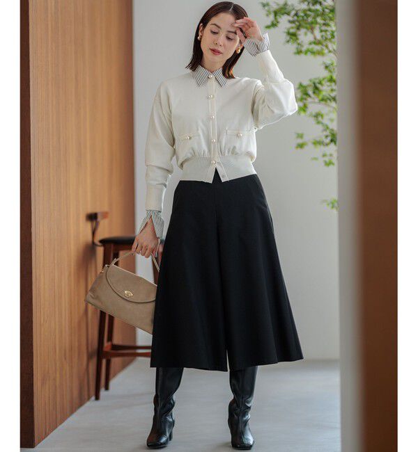 組曲「【WEB限定色あり】ELENA パールボタン ニットジャケット」|カーディガン|