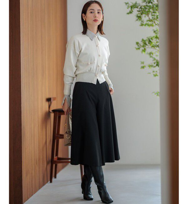 組曲「【WEB限定色あり】ELENA パールボタン ニットジャケット」|カーディガン|