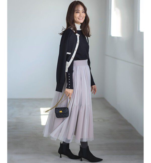 組曲「【WEB限定色あり】ELENA パールボタン ニットジャケット」|カーディガン|