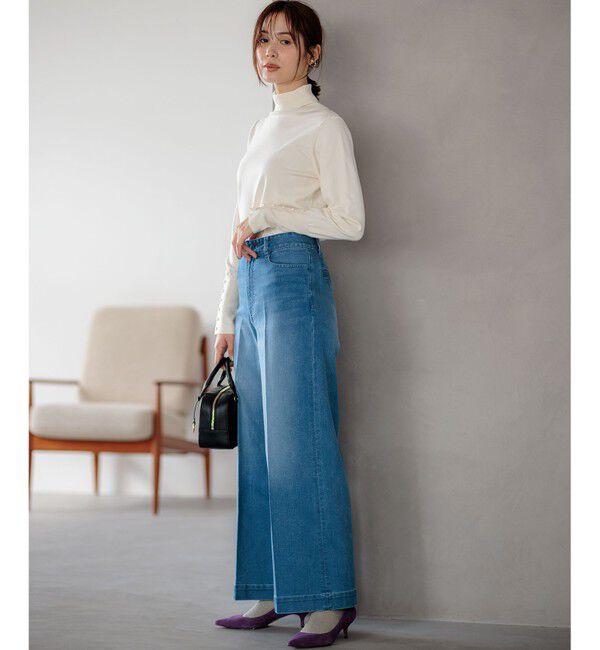 組曲「ワイドストレートデニム パンツ」|デニム|
