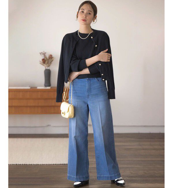 組曲「ワイドストレートデニム パンツ」|デニム|