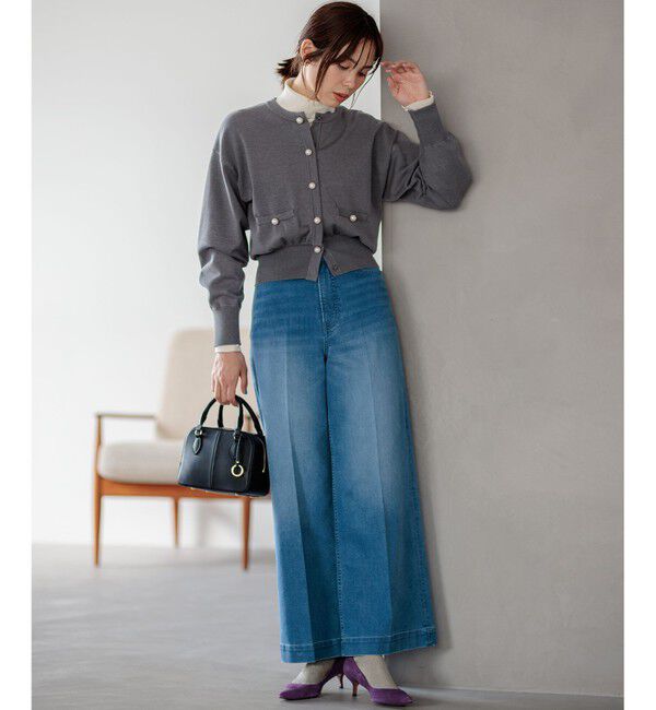 組曲「ワイドストレートデニム パンツ」|デニム|