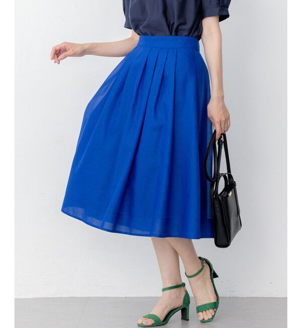 組曲「カラーボイル フレアスカート」|スカート|ブルー系