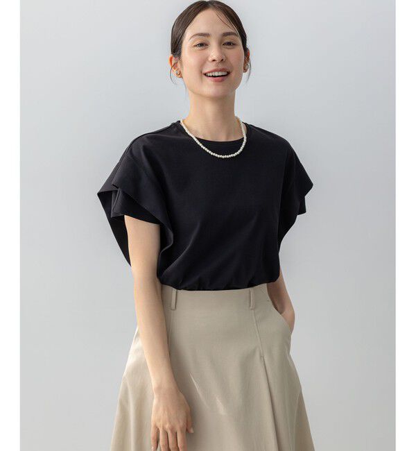 組曲「GIZAコットンドルマンスリーブ Tシャツ」|Tシャツ・カットソー|ブラック系