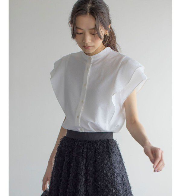 組曲「【前後着用可】ドライタッチダブルフレア ブラウス」|シャツ・ブラウス|