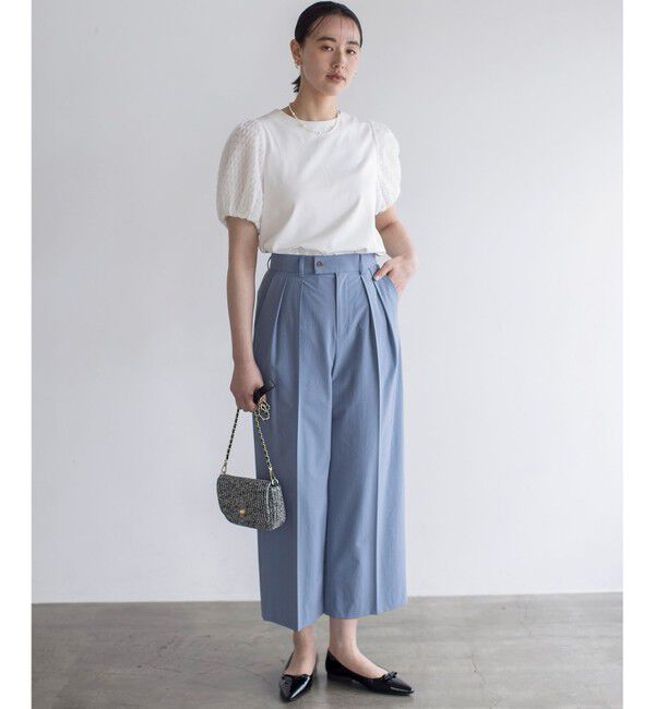 組曲「華感コンビネーションスリーブ カットソー」|Tシャツ・カットソー|