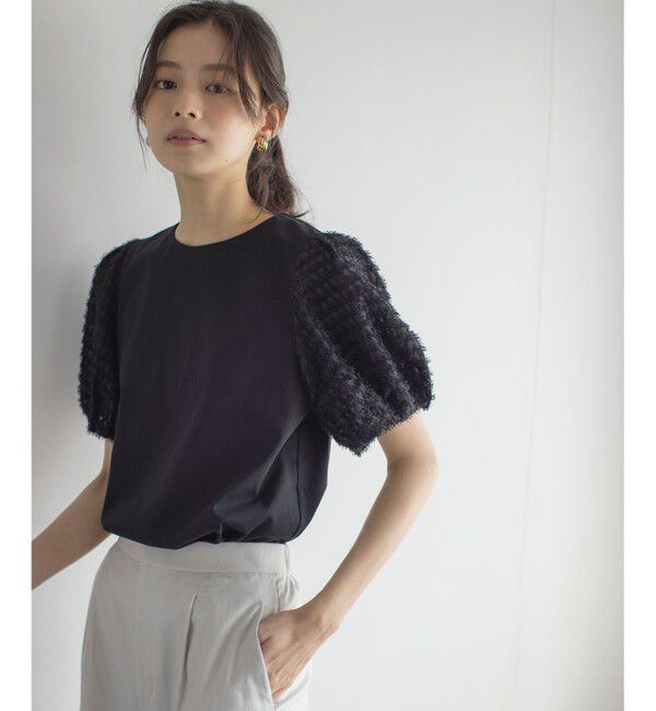 組曲「華感コンビネーションスリーブ カットソー」|Tシャツ・カットソー|