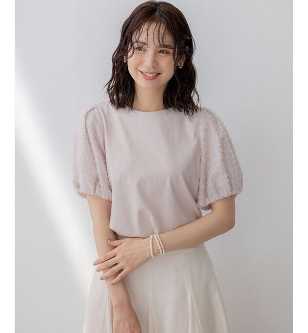 組曲「華感コンビネーションスリーブ カットソー」|Tシャツ・カットソー|