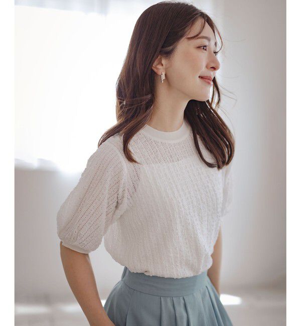 組曲「レーシージャージーニットライク カットソー」|Tシャツ・カットソー|