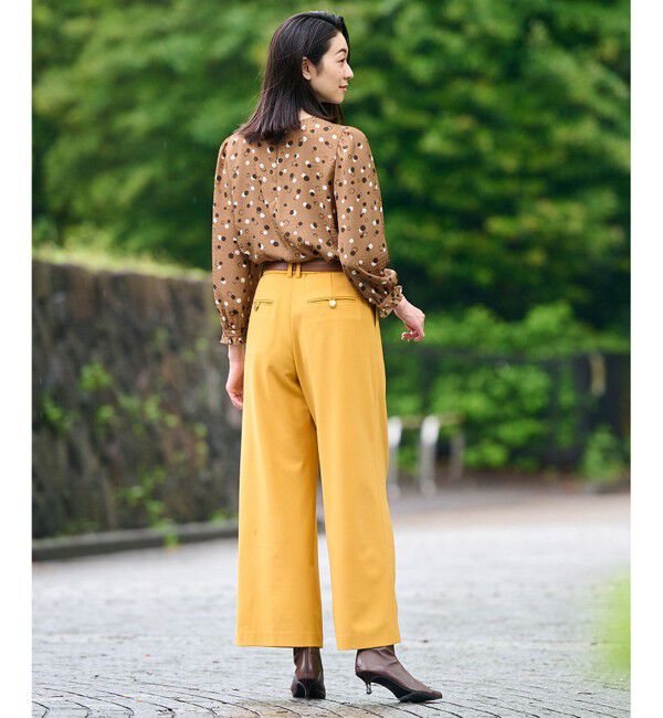 自由区「【洗える】ビエラストレッチワイド パンツ」|その他|