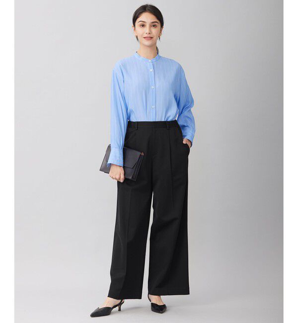 自由区「【洗える】ライトフィールジャージータックワイド パンツ」|その他|