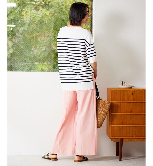 自由区「【洗える】ライトフィールジャージータックワイド パンツ」|その他|