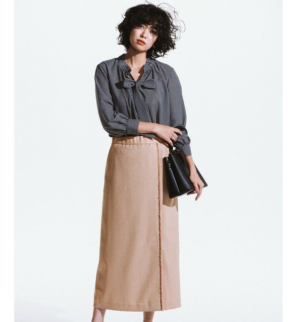 自由区「【セットアップ対応・接触冷感・UVカット・洗える】ライトバスケットクロス スカート」|スカート|