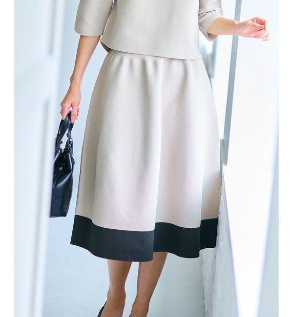 自由区「【洗える】ポリエステルホールガーメント スカート」|スカート|ﾍﾞｰｼﾞｭ&times;