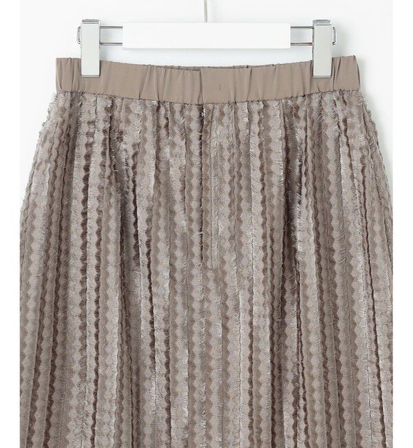 自由区「【セットアップ対応・洗える】フリンジジャガード スカート」|スカート|