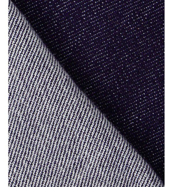 自由区「【洗える】ウスカルデニム襟付き ジャケット」|デニムジャケット|