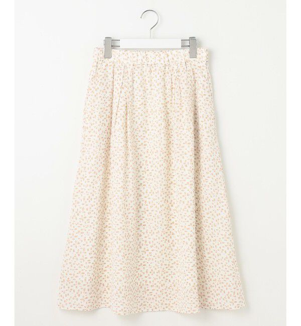 自由区「【カタログ掲載・セットアップ対応・洗える】ジオメトリックフラワードットプリント スカート」|スカート|