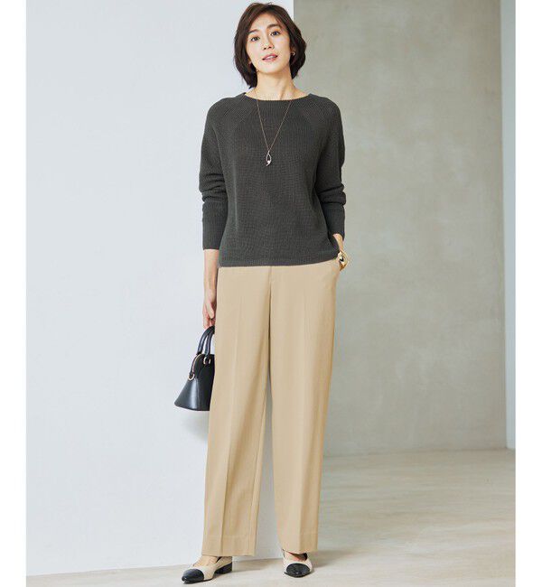 自由区「【洗える】ライトフィールジャージーワイドストレート パンツ」|その他|