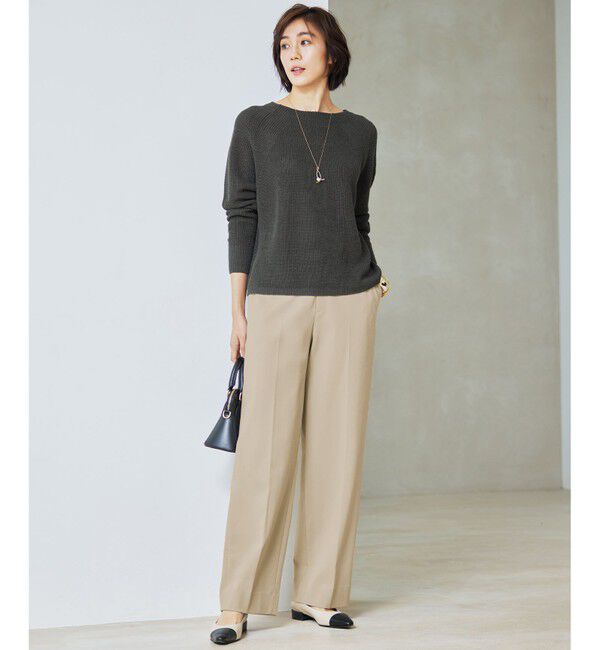 自由区「【洗える】ライトフィールジャージーワイドストレート パンツ」|その他|