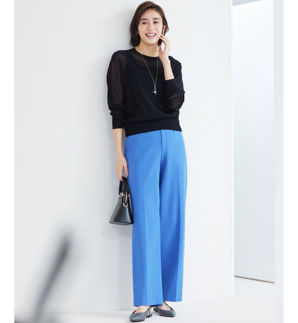 自由区「【洗える】ライトフィールジャージーワイドストレート パンツ」|その他|