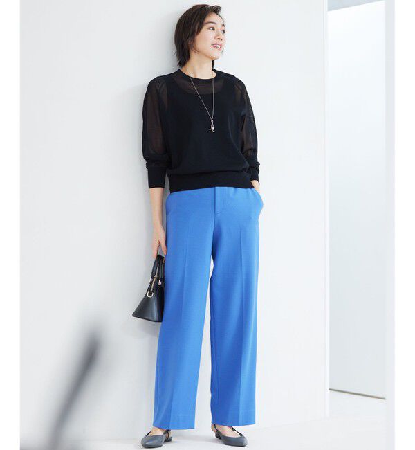 自由区「【洗える】ライトフィールジャージーワイドストレート パンツ」|その他|