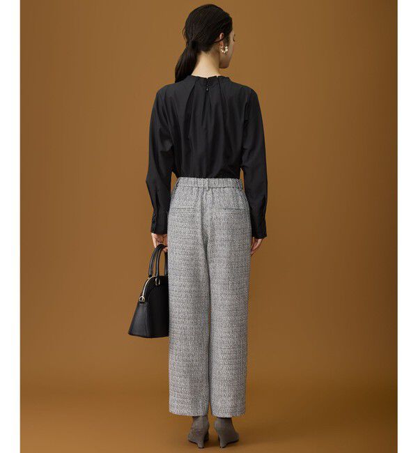 自由区「【カタログ掲載】ナチュラルタッチスタンドカラー ブラウス」|シャツ・ブラウス|