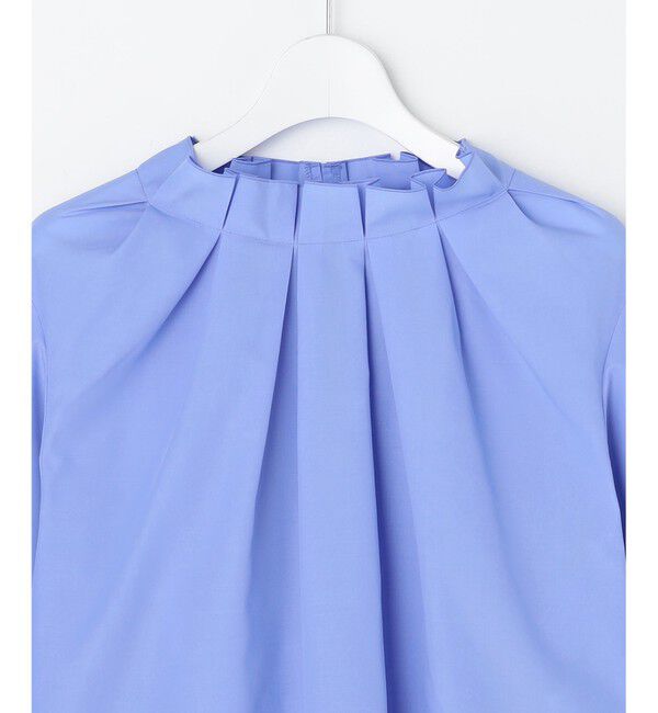 自由区「【カタログ掲載】ナチュラルタッチスタンドカラー ブラウス」|シャツ・ブラウス|