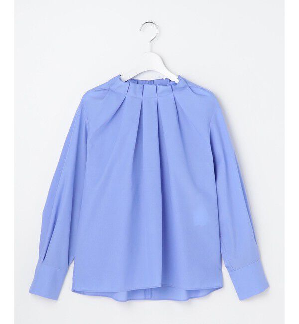 自由区「【カタログ掲載】ナチュラルタッチスタンドカラー ブラウス」|シャツ・ブラウス|