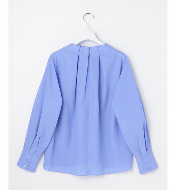 自由区「【カタログ掲載】ナチュラルタッチスタンドカラー ブラウス」|シャツ・ブラウス|