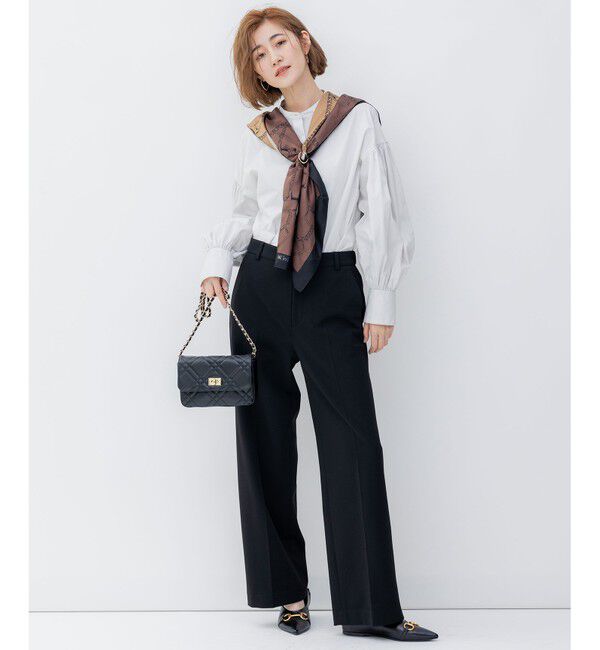 23区「【CLASSY.2月号掲載/洗える】TRストレッチギャバ ワイドパンツ」|その他|