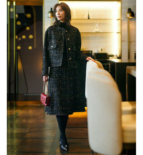 23区「GIOLICAカラーミックスツイード スカート」|スカート|