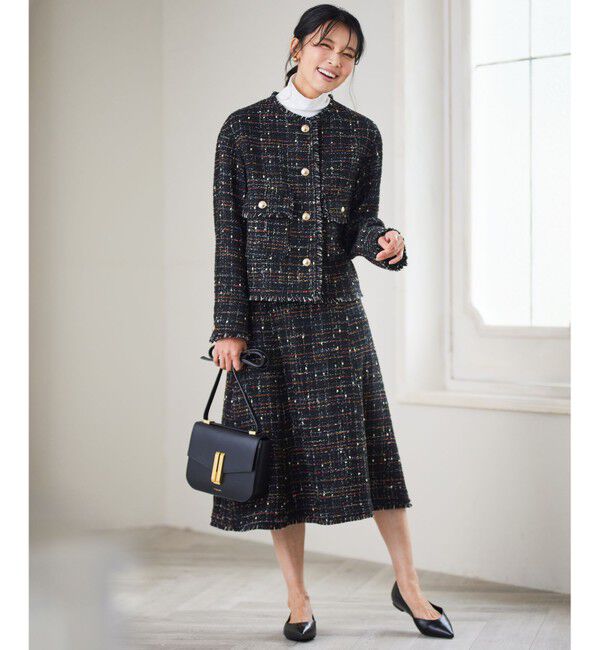 23区「GIOLICAカラーミックスツイード スカート」|スカート|