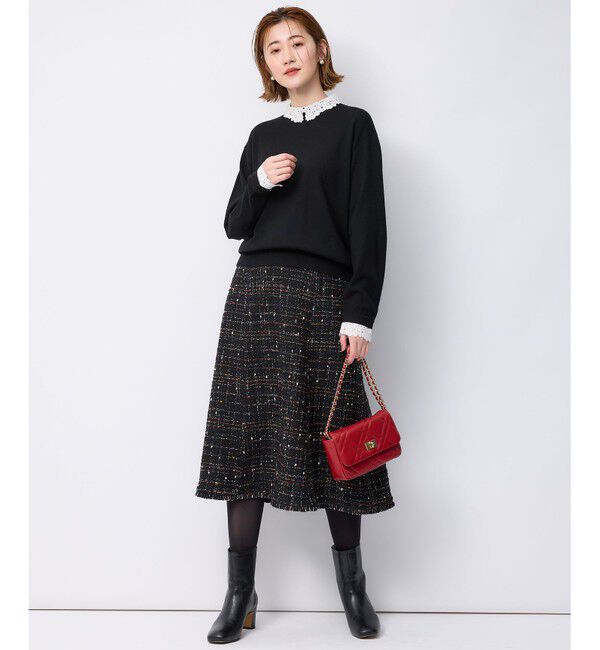 23区「GIOLICAカラーミックスツイード スカート」|スカート|