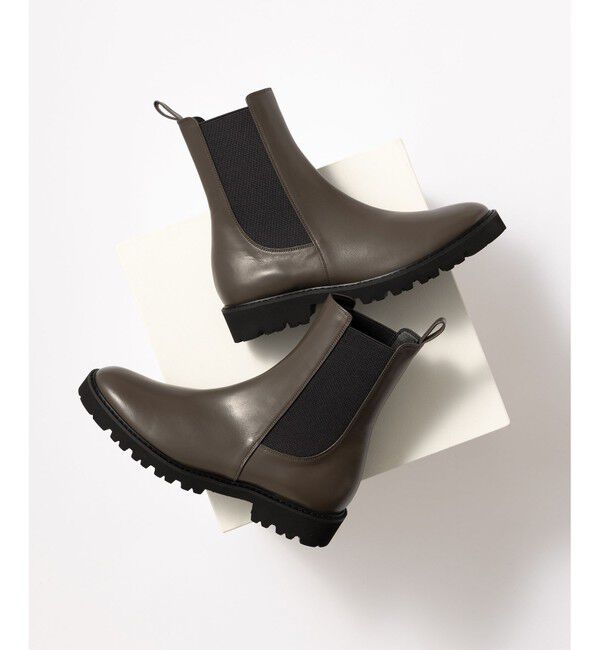 23区「【見上愛さん着用/VERY11月号掲載/新色追加】サイドゴア ブーツ」|ショートブーツ|グレー系