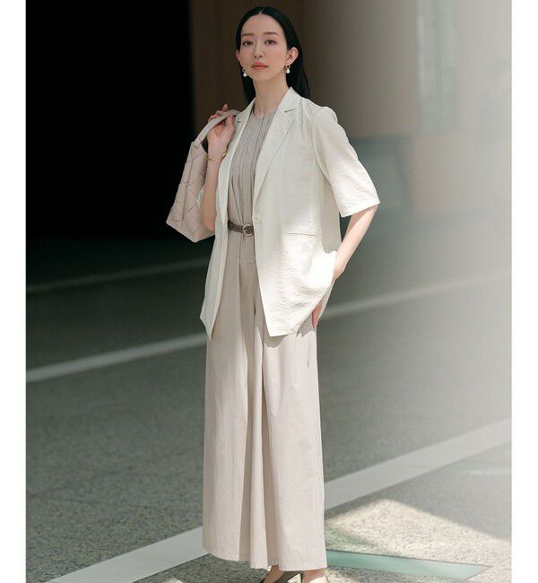 23区「【撥水性/接触冷感/洗える】ストレッチタイプライター オールインワン」|オールインワン|