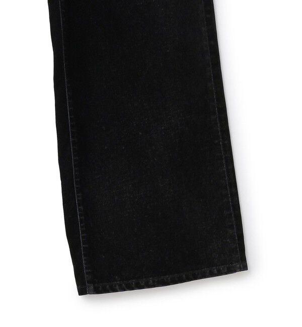 23区「【SLOW/一部店舗限定】フロッキーデニム ワイドパンツ」|デニム|