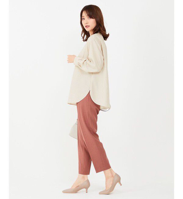 ANY SIS「【洗える】サイドバックルタックテーパード パンツ」|その他|