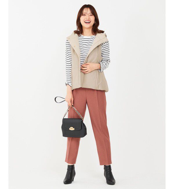 ANY SIS「【洗える】サイドバックルタックテーパード パンツ」|その他|