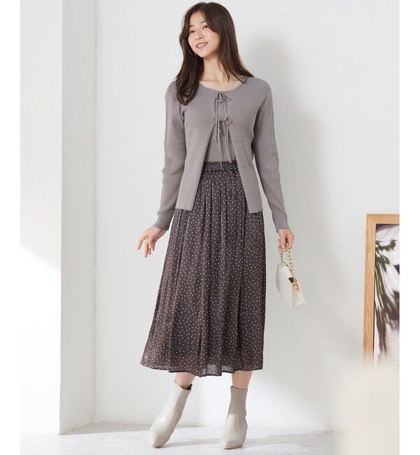 any SiS「【2SET】リボンカーデツイン ニット」|ニット・セーター|