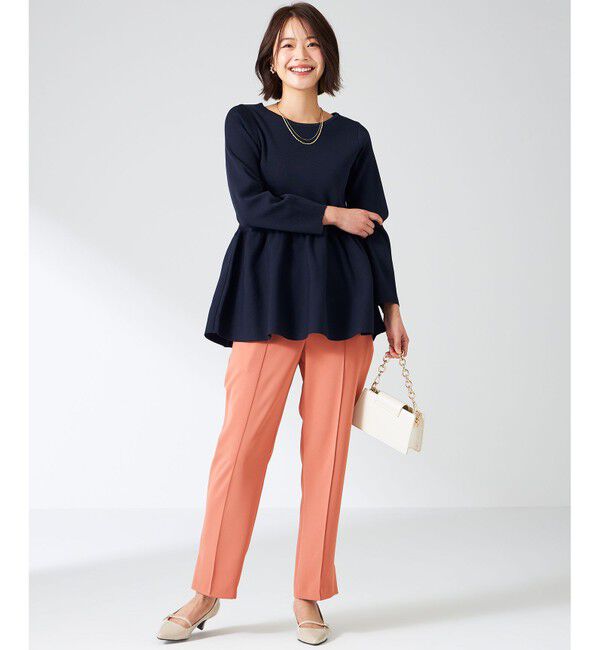 ANY SIS「【洗える】スポンディッシュペプラム ニット」|ニット・セーター|