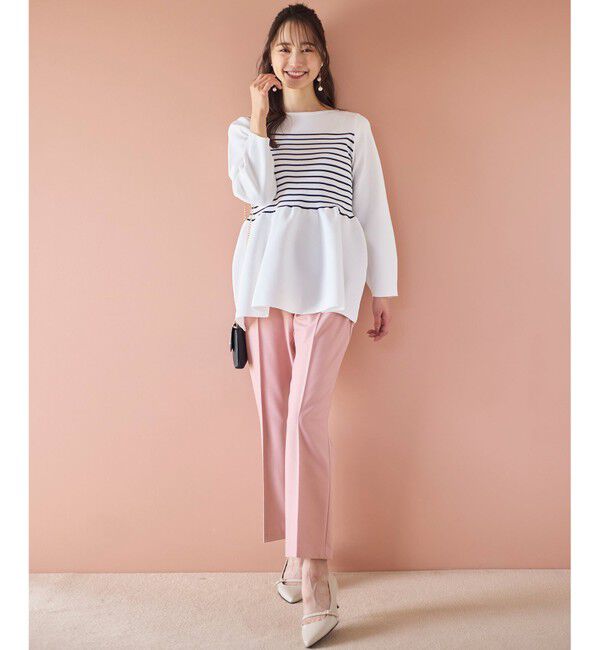 ANY SIS「【洗える】スポンディッシュペプラム ニット」|ニット・セーター|