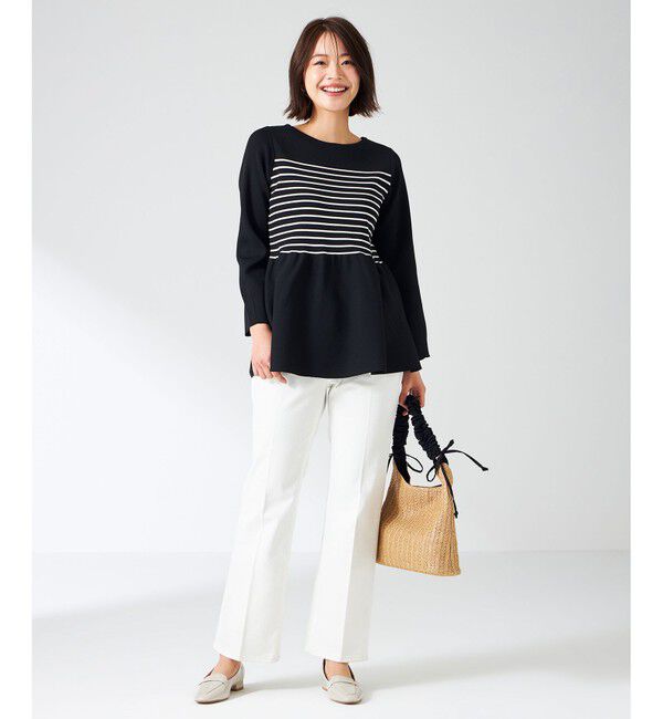 ANY SIS「【洗える】スポンディッシュペプラム ニット」|ニット・セーター|