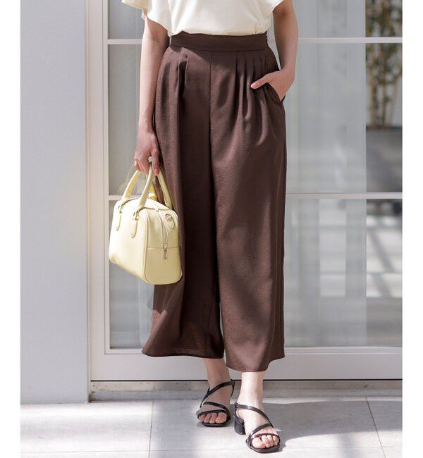 ANY SIS「【接触冷感・UVカット・速乾】スムージーポリエステルタックフレア パンツ」|その他|【WEB限定】ﾌ