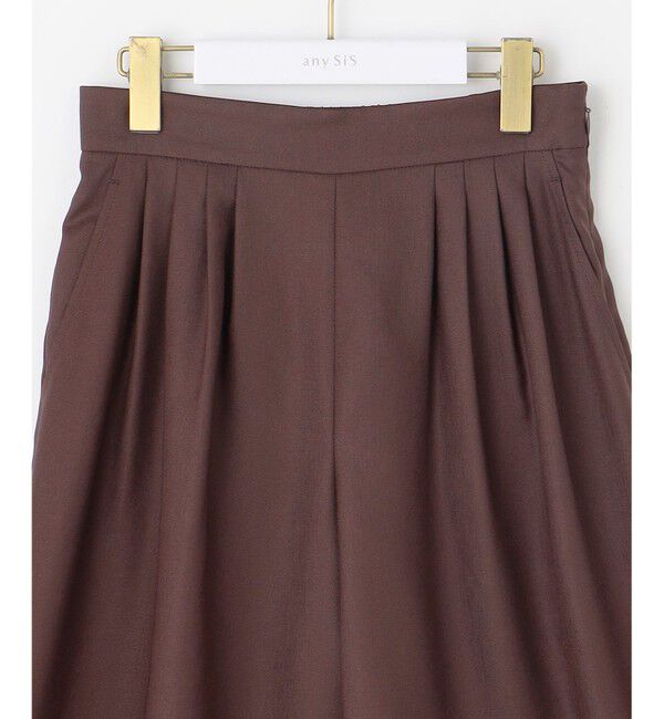 ANY SIS「【接触冷感・UVカット・速乾】スムージーポリエステルタックフレア パンツ」|その他|