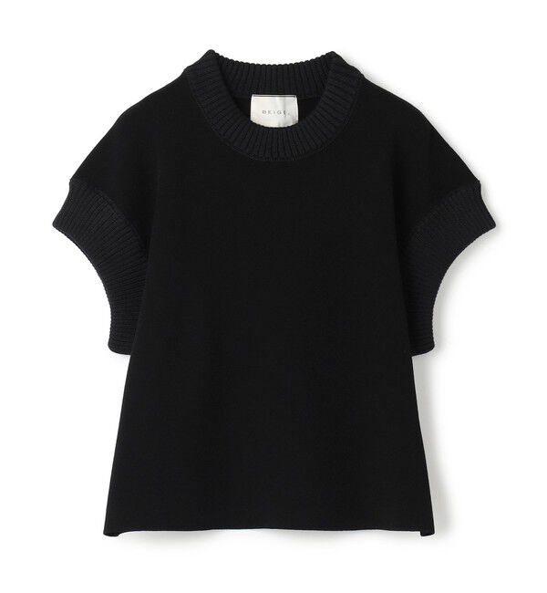 BEIGE,「【洗える・Oggi 11月号掲載】LAURA / ドライタッチ異素材リブニット」|ニット・セーター|