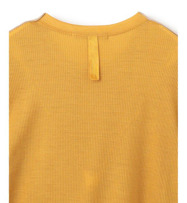 BEIGE,「【洗える・GISELe 10月号掲載】FORD / ウール配色メローヘンリーネックカットソー」|Tシャツ・カットソー|