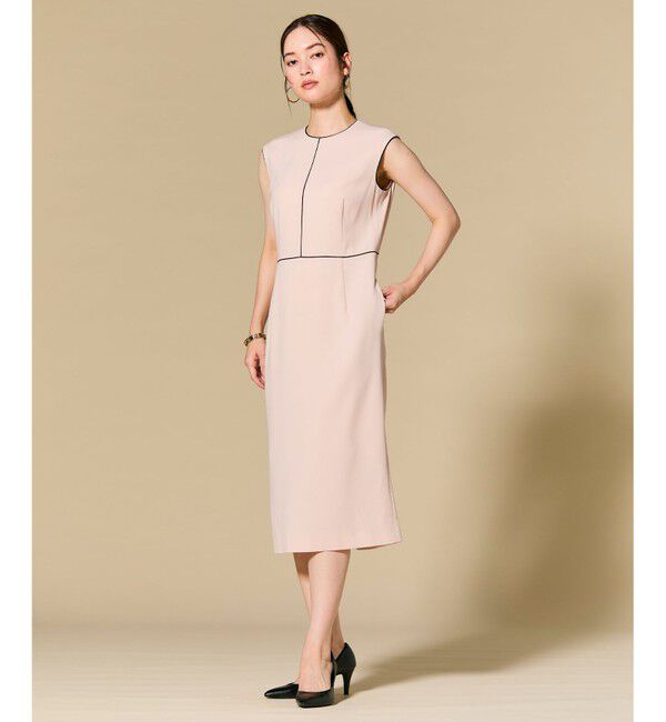 BEIGE,「【セットアップ対応】CINDY / クルーネックドレス」|ワンピース|